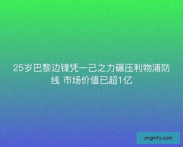 25岁巴黎边锋凭一己之力碾压利物浦防线 市场价值已超1亿 25岁巴黎边锋凭一己之力碾压利物浦防线 市场价值已超1亿